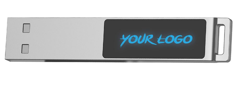 Флешка markBright с синей подсветкой, 32 Гб — изображение 3