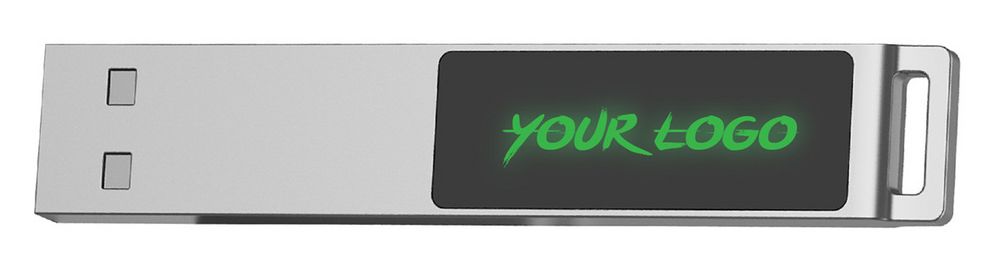 Флешка markBright с зеленой подсветкой, 16 Гб — изображение 5