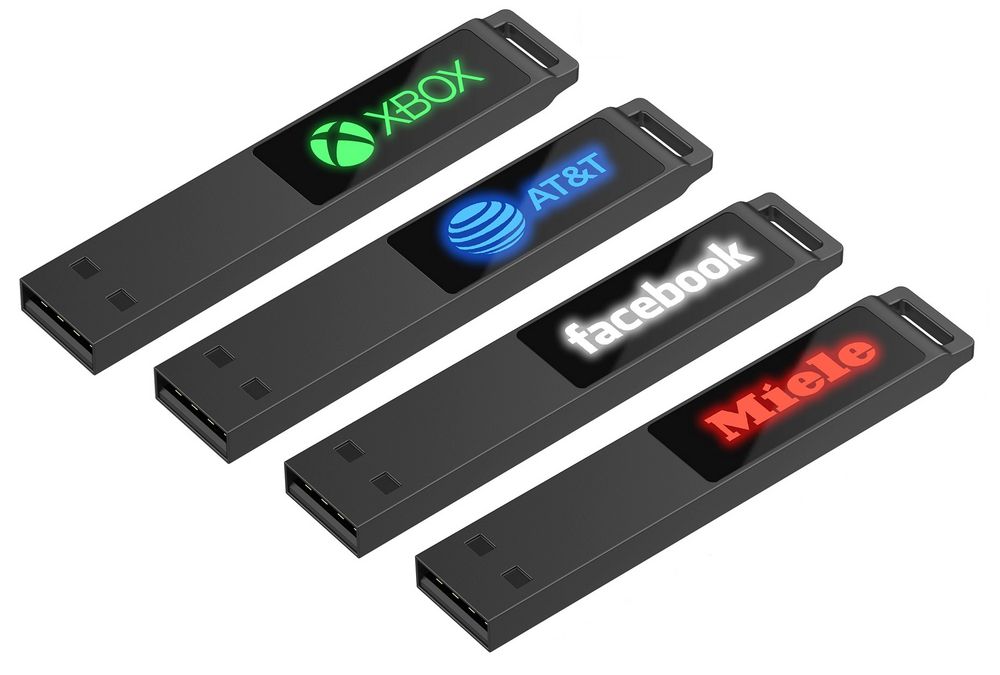 Флешка markBright Black с синей подсветкой, 32 Гб — изображение 7