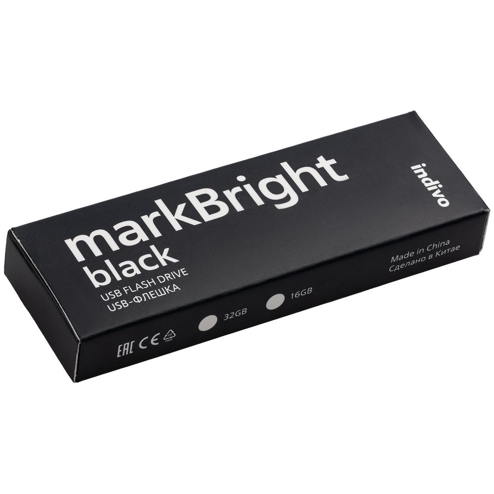Флешка markBright Black с белой подсветкой, 32 Гб — изображение 9