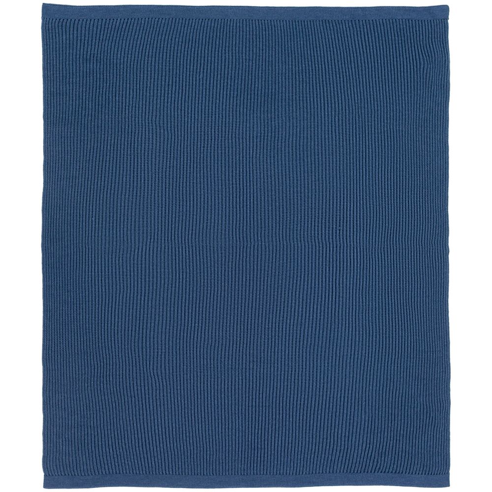 Плед Shirr, синий (деним) — изображение 5