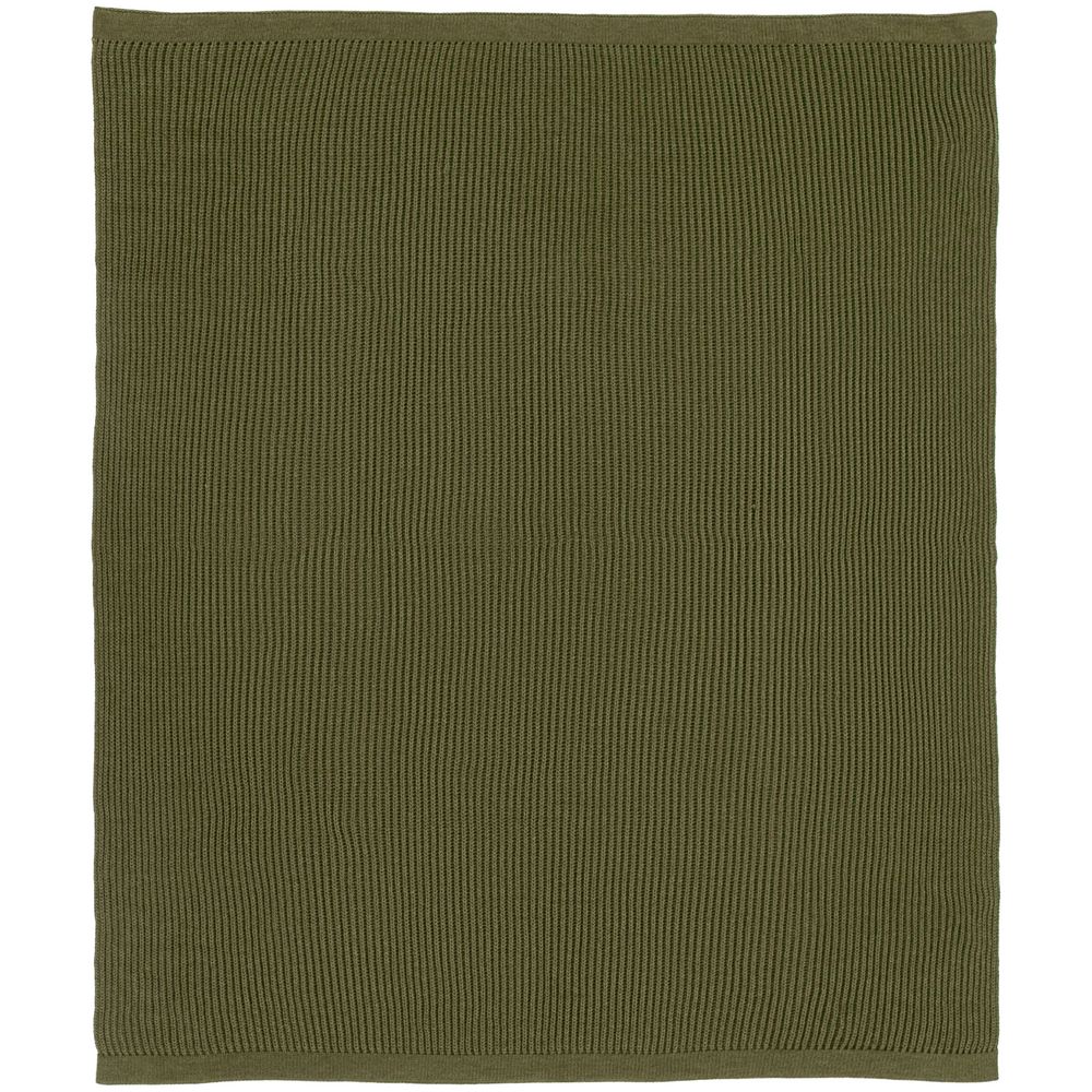 Плед Shirr, зеленый (оливковый) — изображение 5