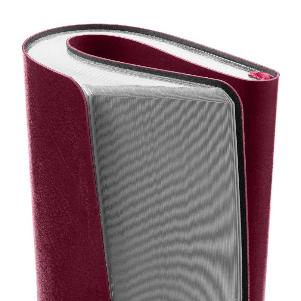 Ежедневник Nebraska Flex, недатированный, бордовый с серебристым — изображение 8