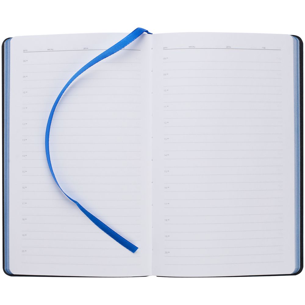 Ежедневник Nice Twice, недатированный, черный с синим — изображение 6