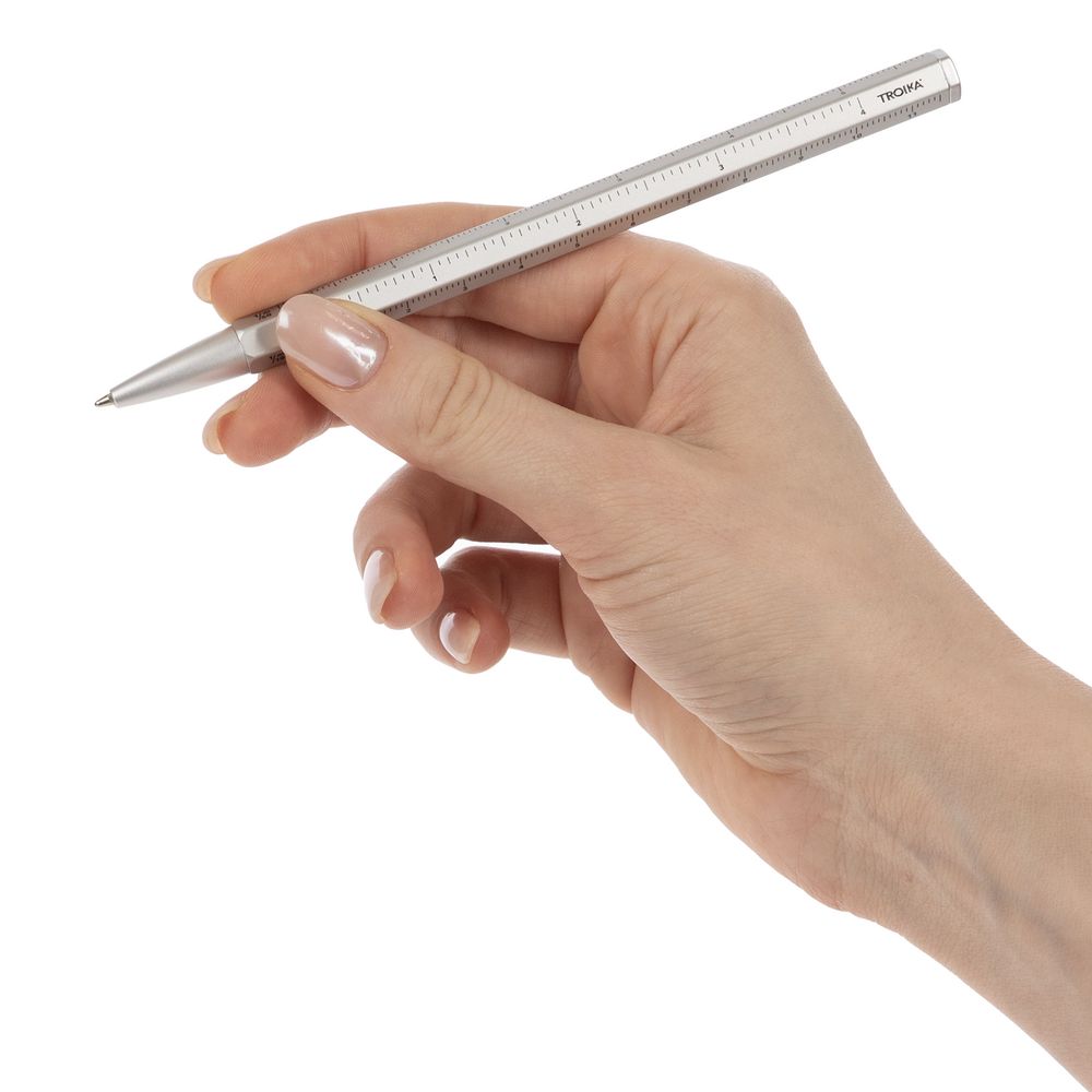 Ручка шариковая Construction Basic, серебристая — изображение 6