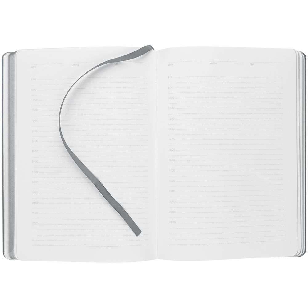 Ежедневник New Factor, недатированный, серый — изображение 8