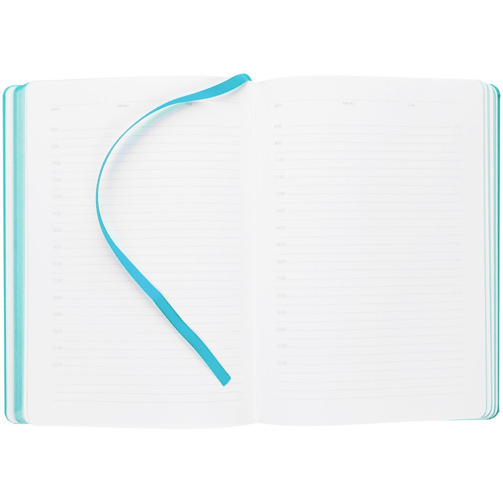 Ежедневник New Factor, недатированный, бирюзовый — изображение 8