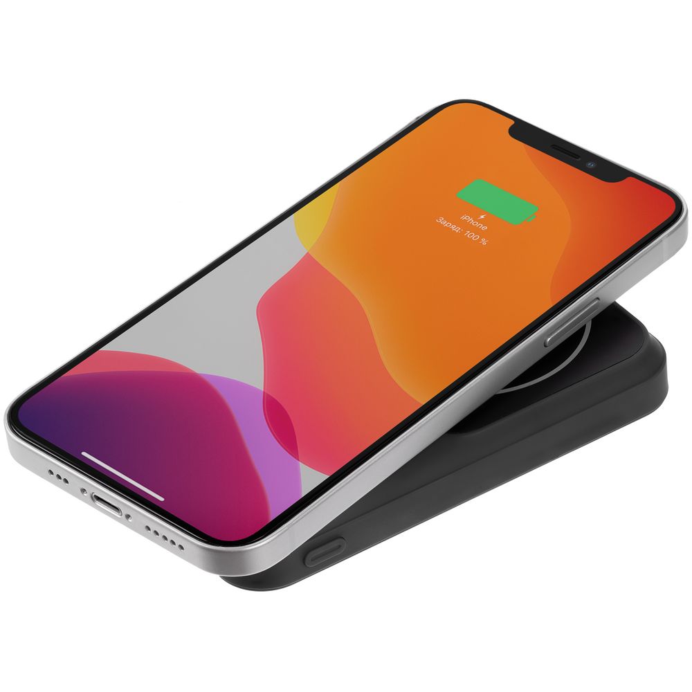 Магнитный беспроводной аккумулятор Top Force, 10 000 мАч, черный — изображение 4