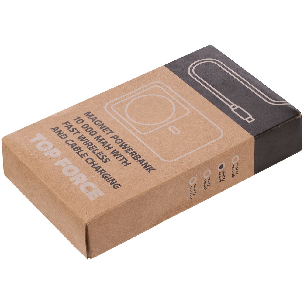Магнитный беспроводной аккумулятор Top Force, 10 000 мАч, черный — изображение 10