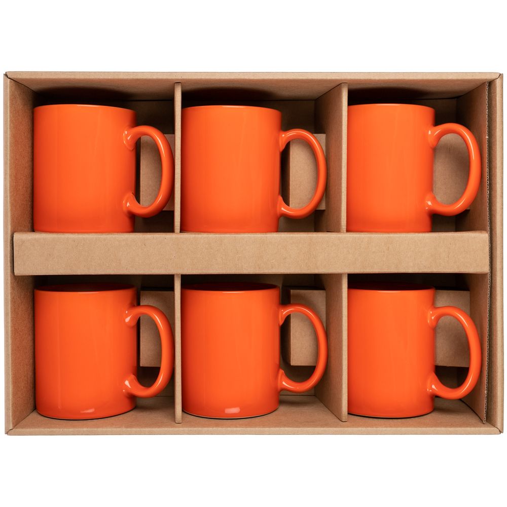 Набор из 6 кружек Promo, оранжевый — изображение 4