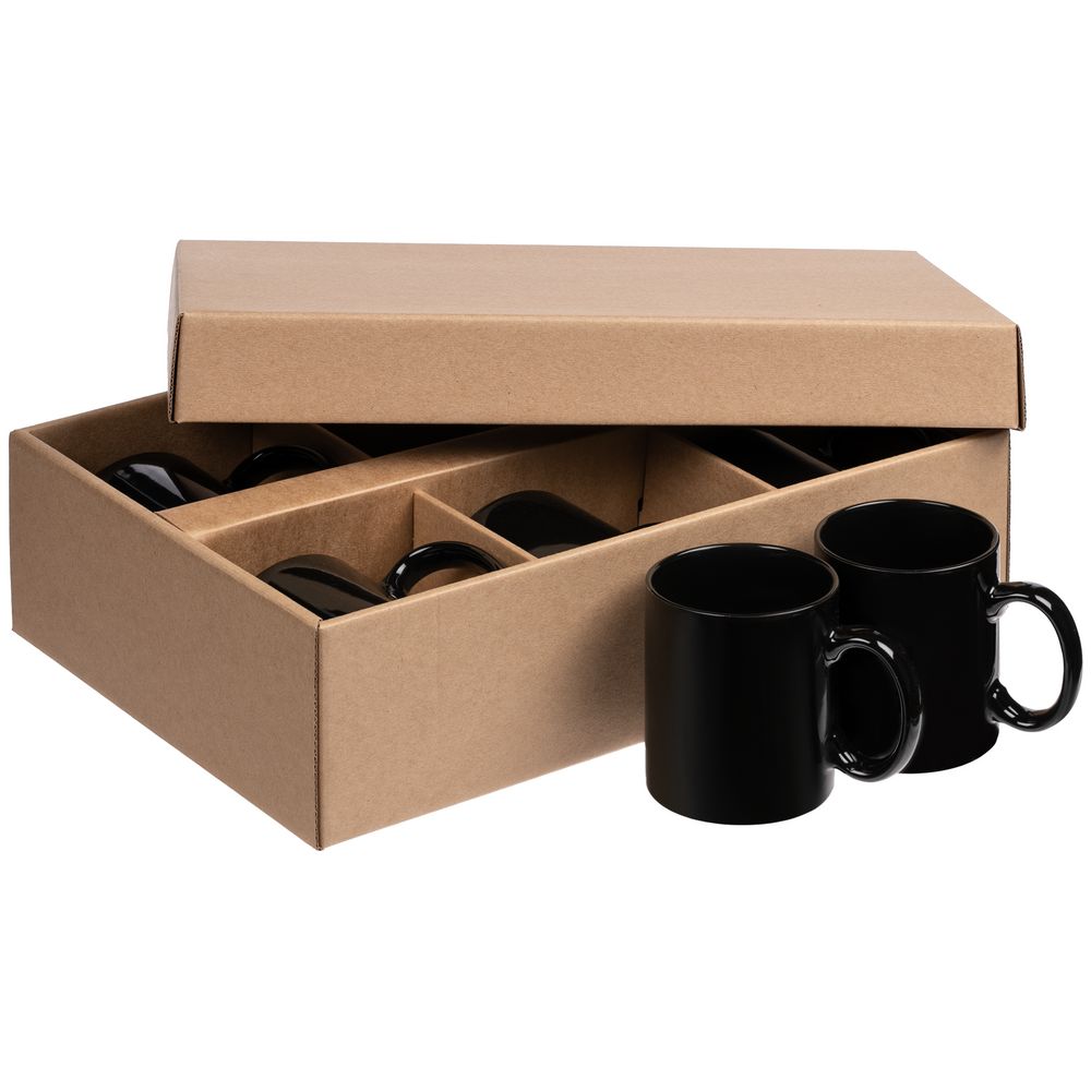 Набор из 6 кружек Promo, черный — изображение 3