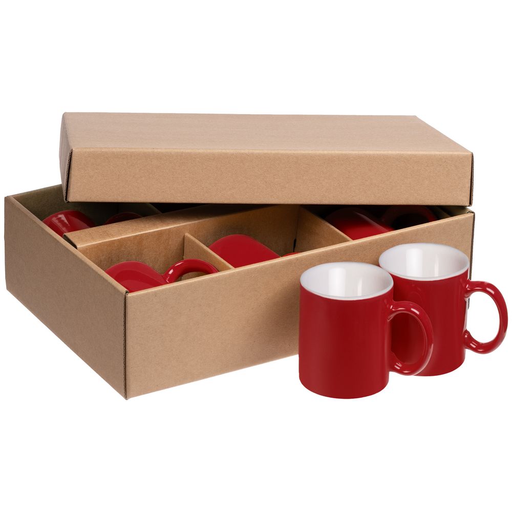 Набор из 6 кружек Promo, красный — изображение 3
