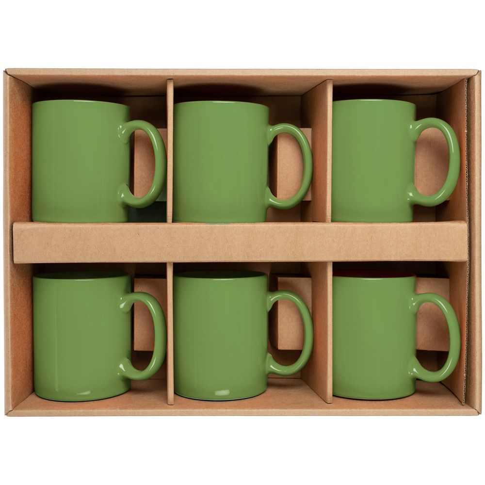 Набор из 6 кружек Promo, зеленый — изображение 4