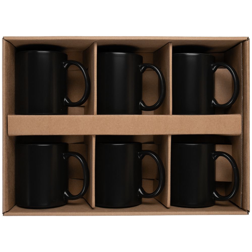 Набор из 6 кружек-хамелеонов On Display, черный — изображение 4