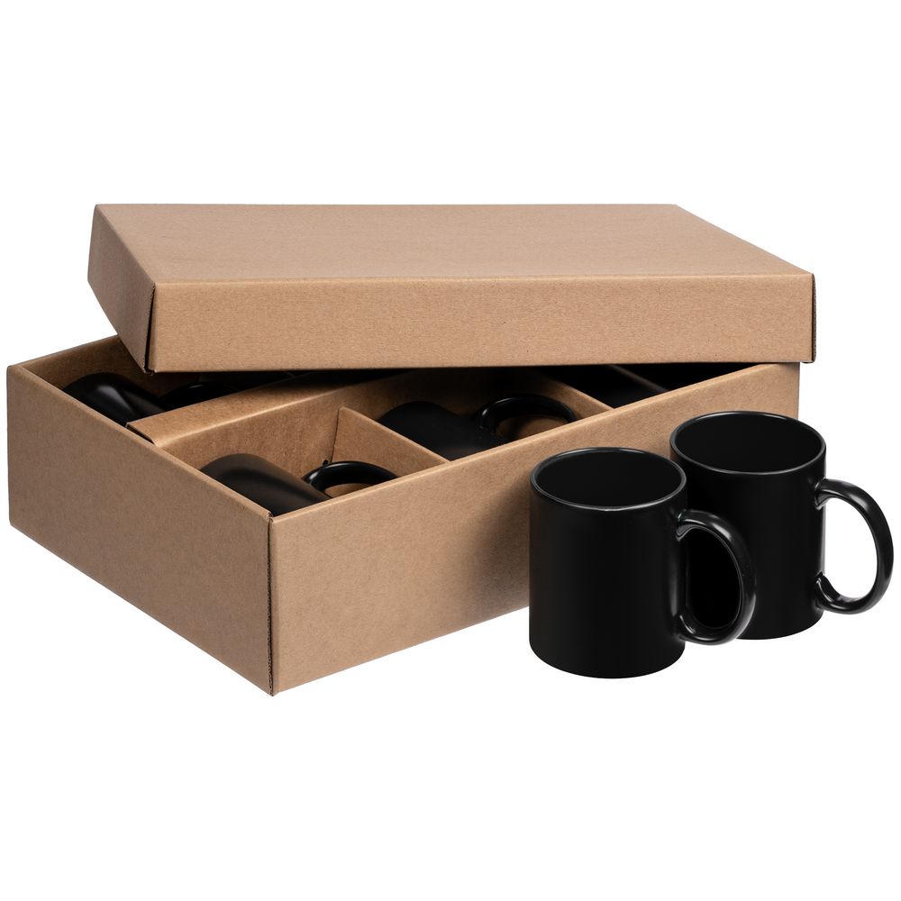 Набор из 6 кружек-хамелеонов On Display, черный — изображение 3