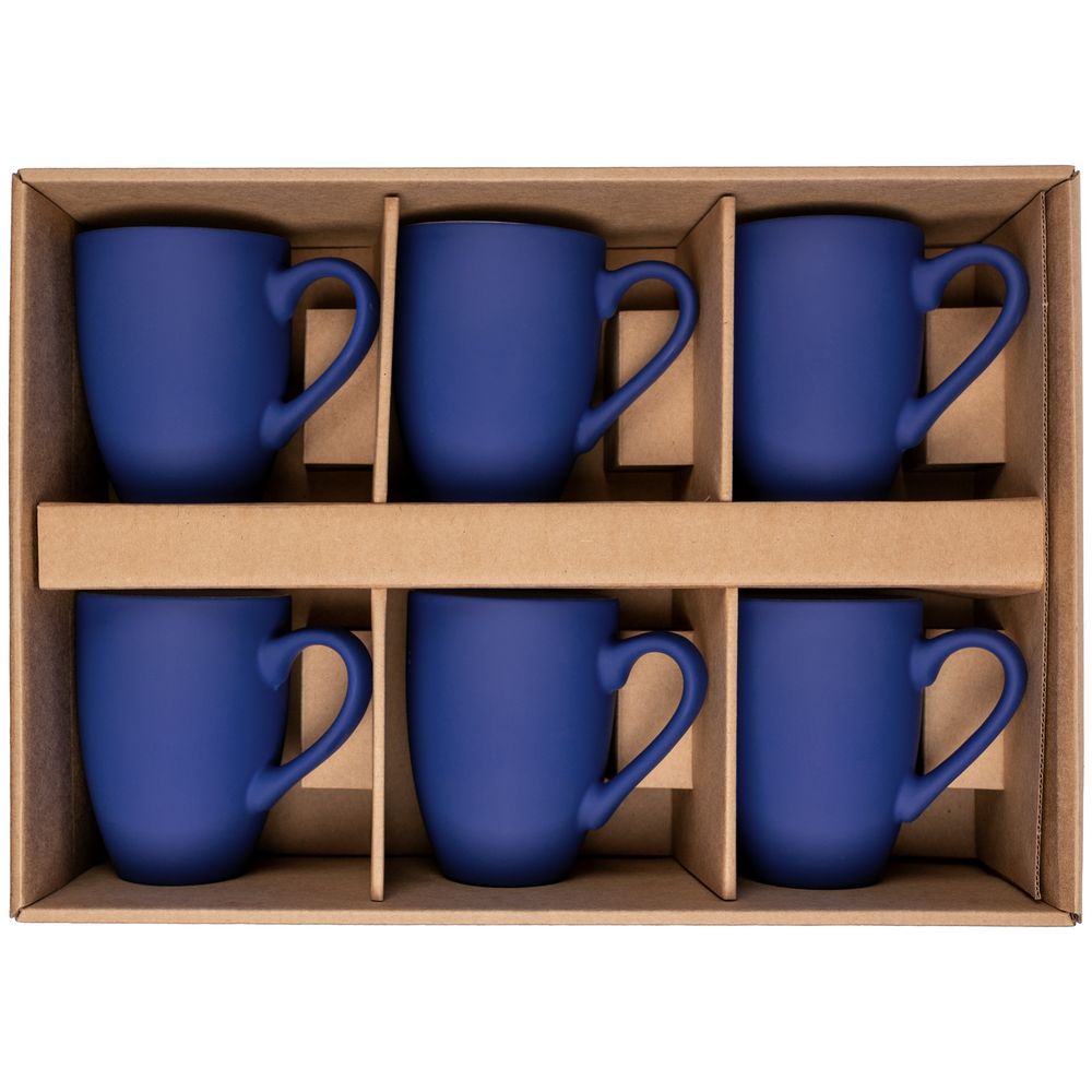 Набор кружек Good Morning c покрытием софт-тач, синий — изображение 5