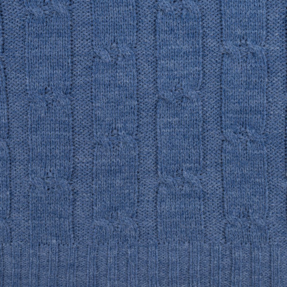 Плед Trenza, синий — изображение 4