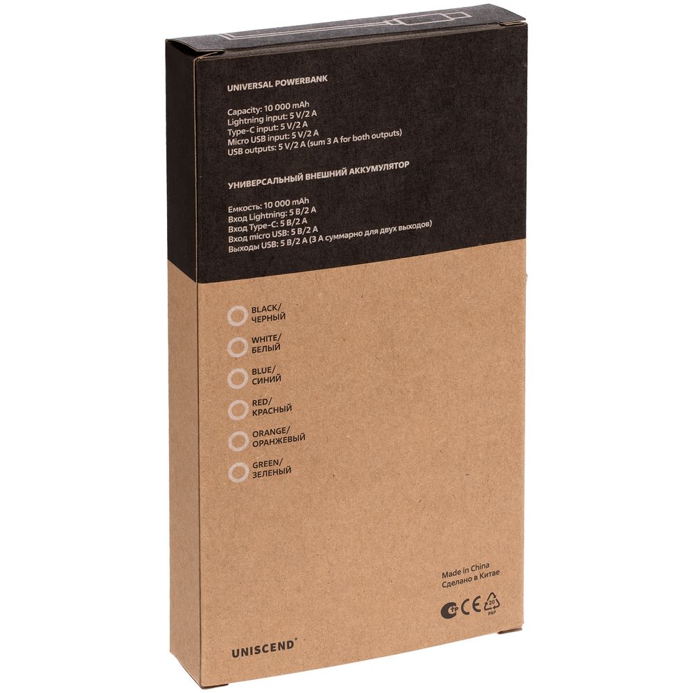 Аккумулятор Uniscend All Day Type-C 10000 мАч, черный — изображение 9