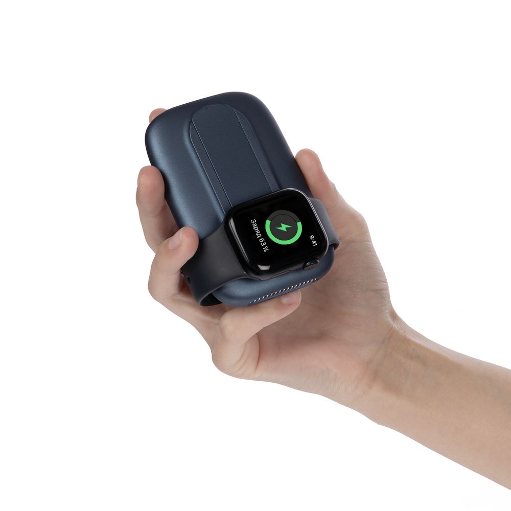 Универсальный магнитный аккумулятор Feel Motion, 5000 мАч, темно-синий — изображение 13