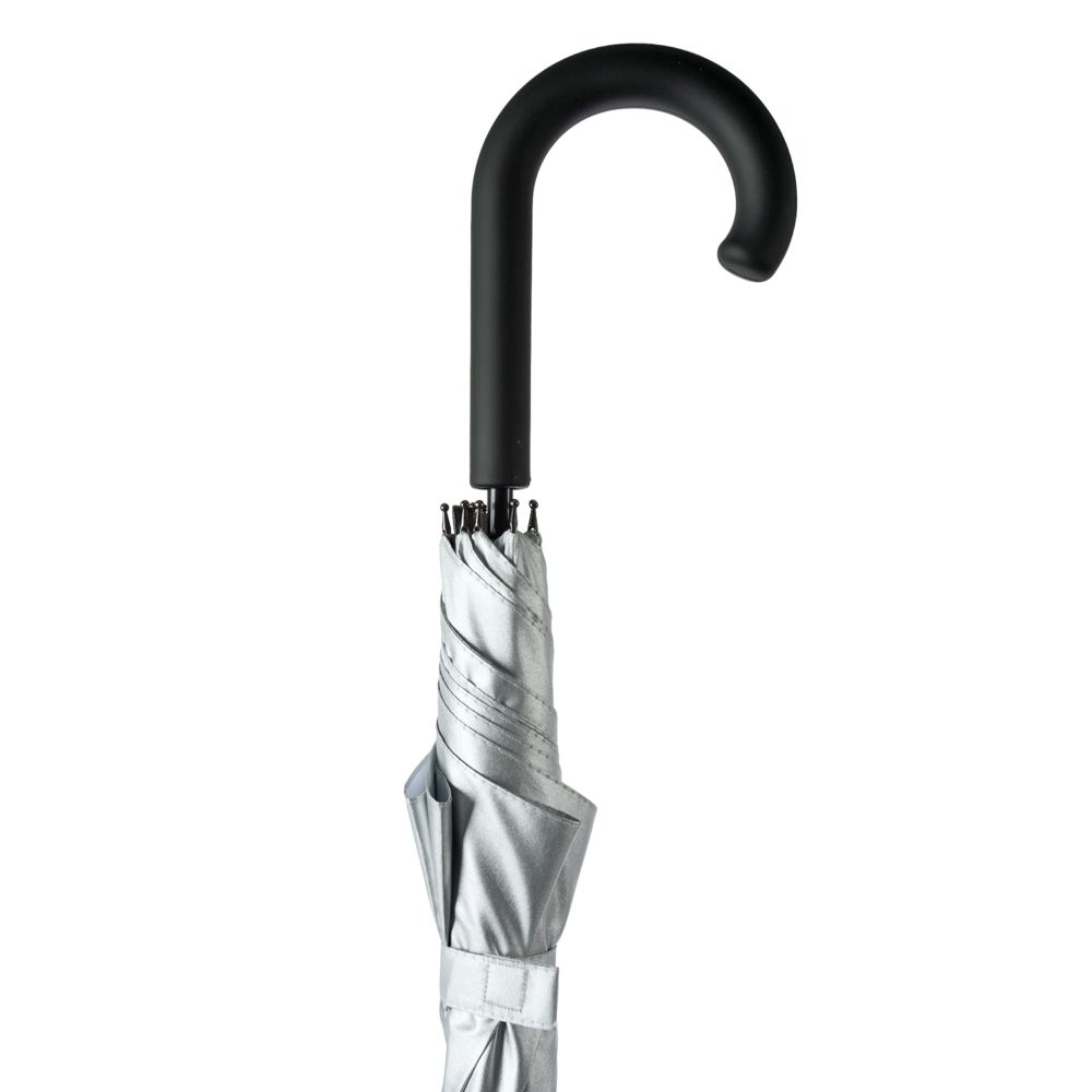 Зонт-трость Wind, серебристый — изображение 7