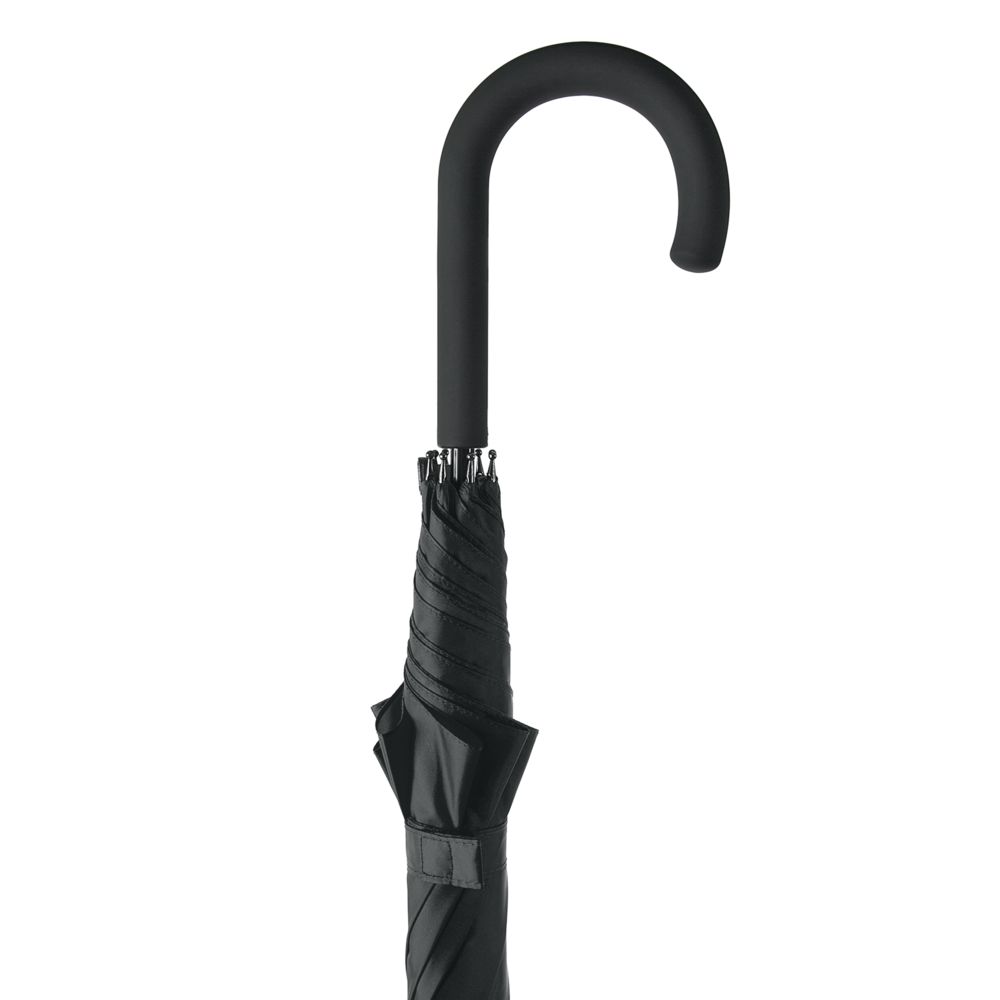 Зонт-трость Wind, черный — изображение 6