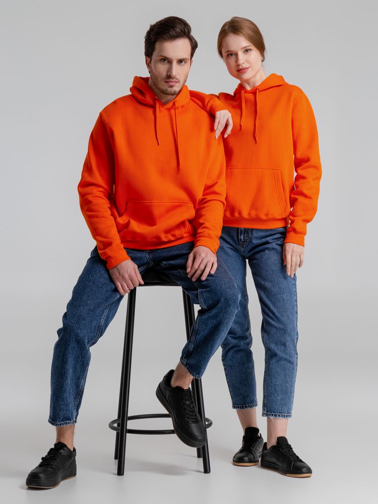 Толстовка с капюшоном Slam 320, оранжевая — изображение 14