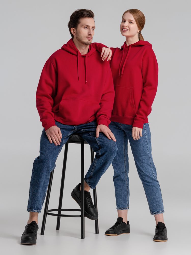 Толстовка с капюшоном Slam 320, бирюзовая — изображение 10