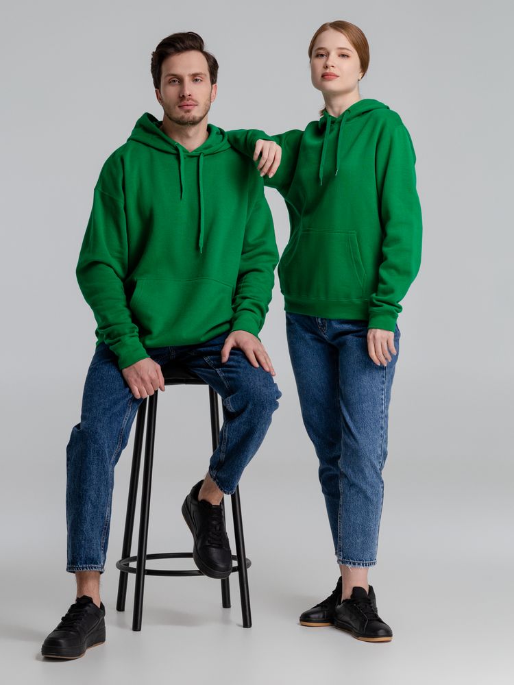 Толстовка с капюшоном Slam 320, ярко-зеленая — изображение 13