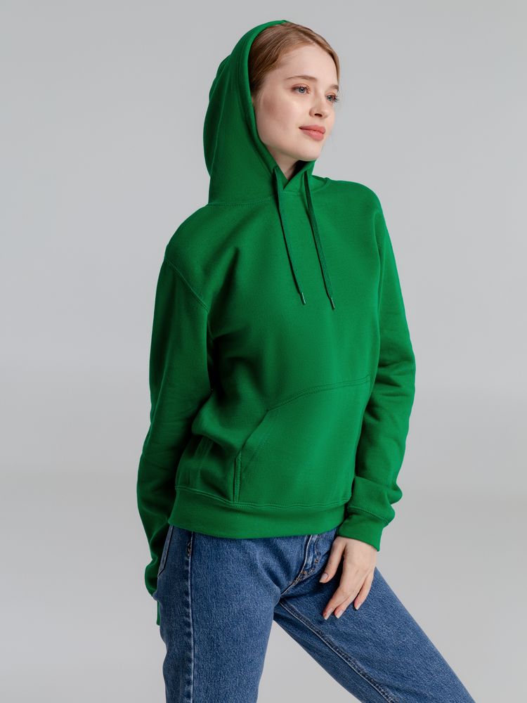 Толстовка с капюшоном Slam 320, ярко-зеленая — изображение 10