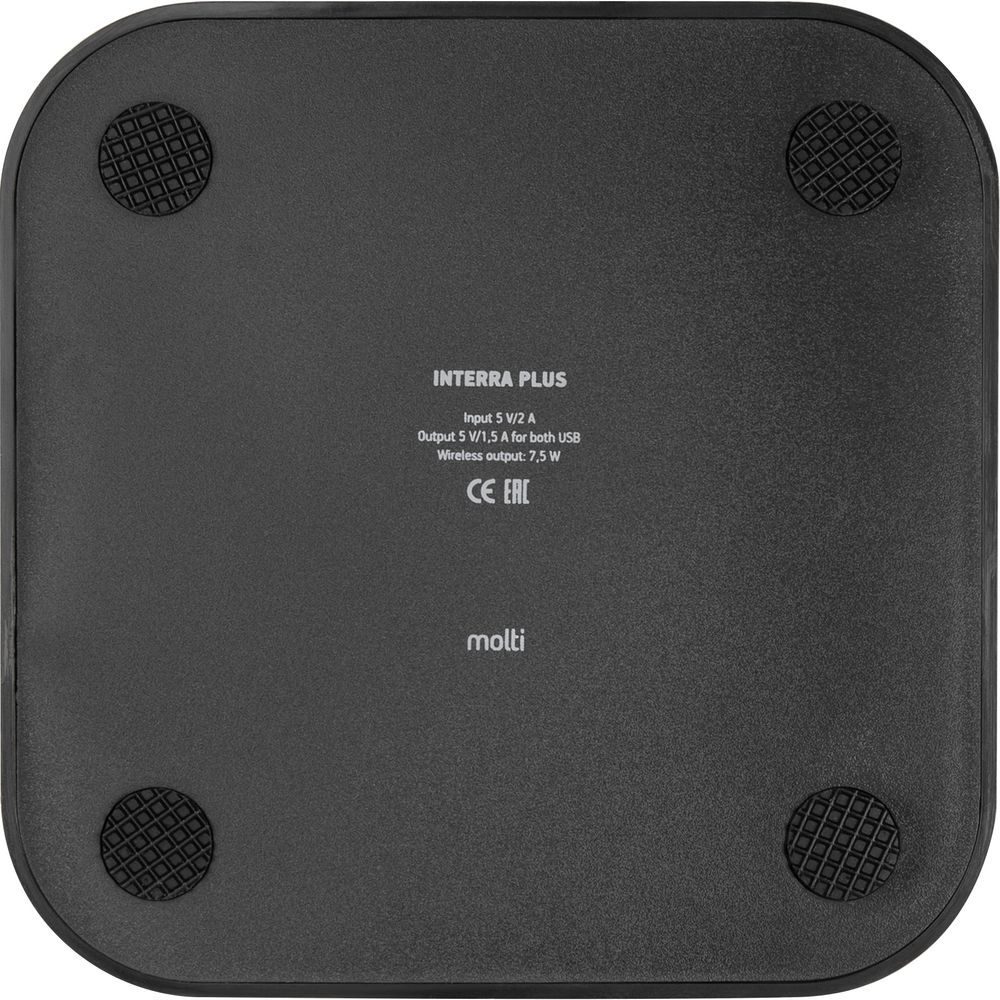 Беспроводное зарядное устройство Interra Plus, черное — изображение 9