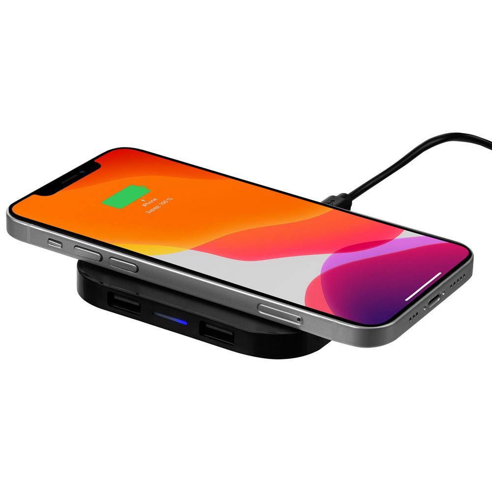 Беспроводное зарядное устройство Interra Plus, черное — изображение 10