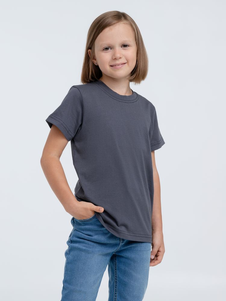 Футболка детская T-Bolka Kids, темно-серая (графит) — изображение 5