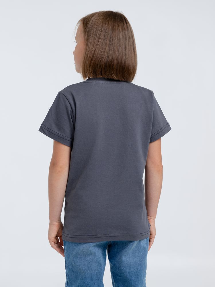 Футболка детская T-Bolka Kids, темно-серая (графит) — изображение 6