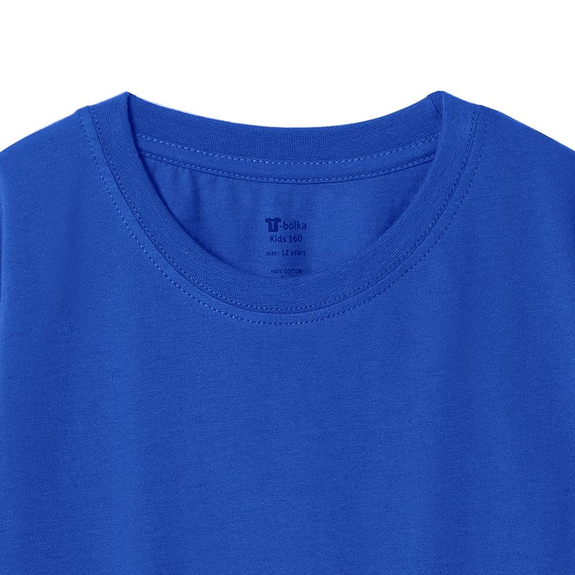 Футболка детская T-Bolka Kids, ярко-синяя — изображение 4