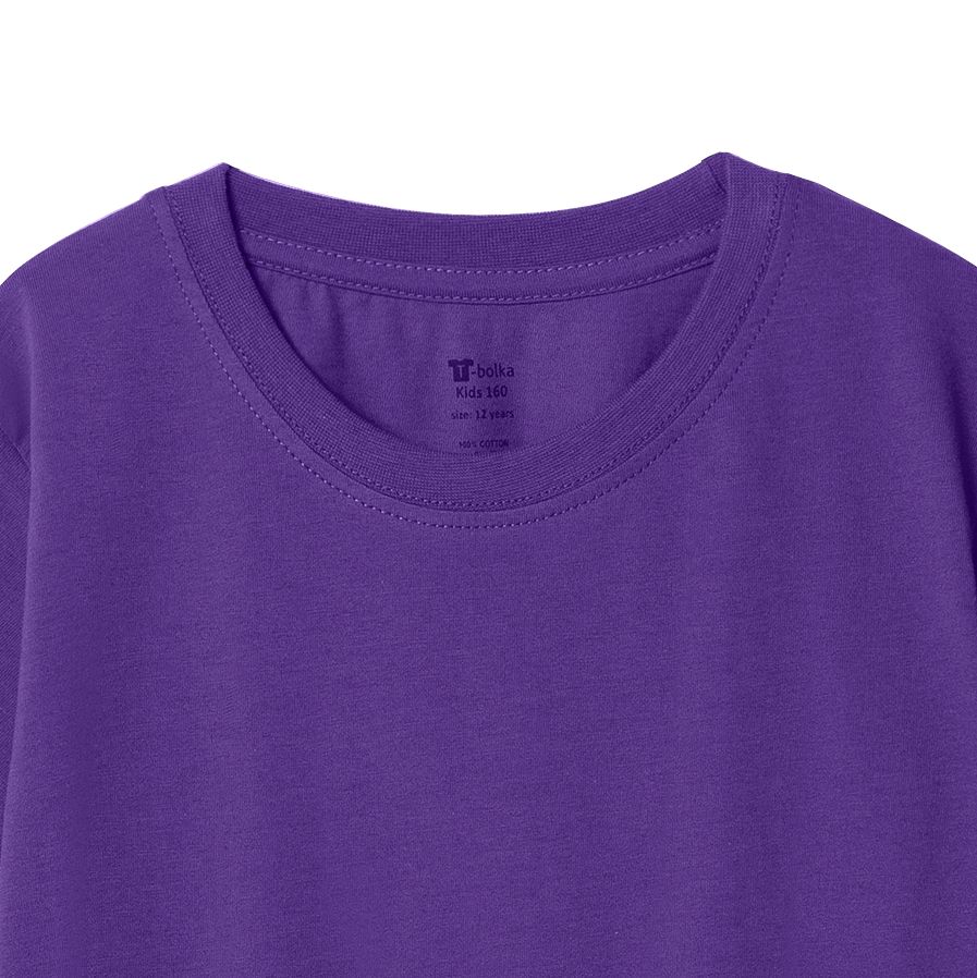 Футболка детская T-Bolka Kids, фиолетовая — изображение 4