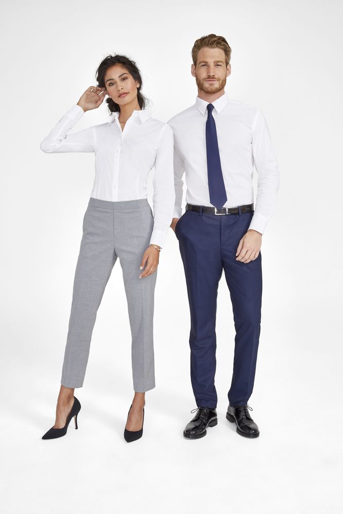 Рубашка мужская с длинным рукавом Brighton, белая — изображение 5