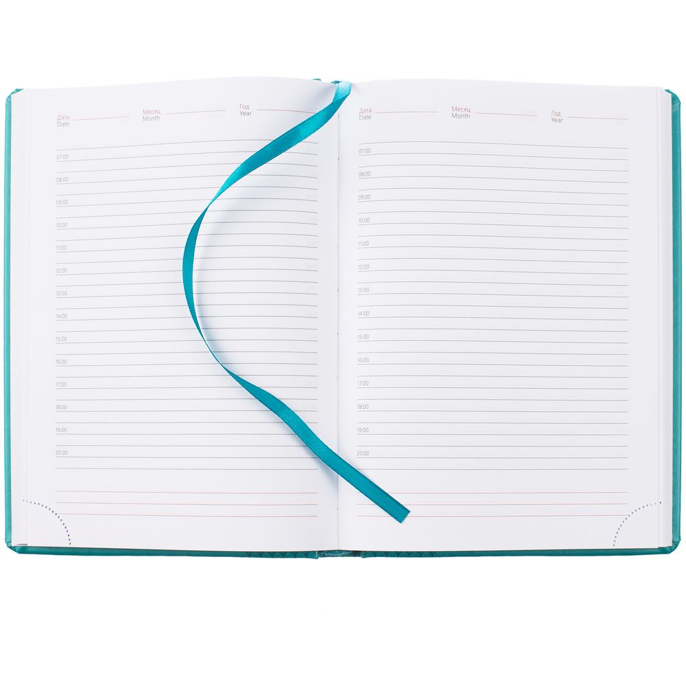 Ежедневник Prizma, недатированный, бирюзовый — изображение 5