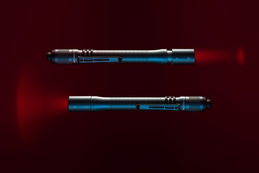 Фонарик с фокусировкой луча Fokus, серо-синий — изображение 8