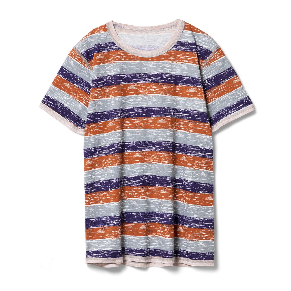 Футболка мужская Rayet двусторонняя, оранжевая с фиолетовым — изображение 5