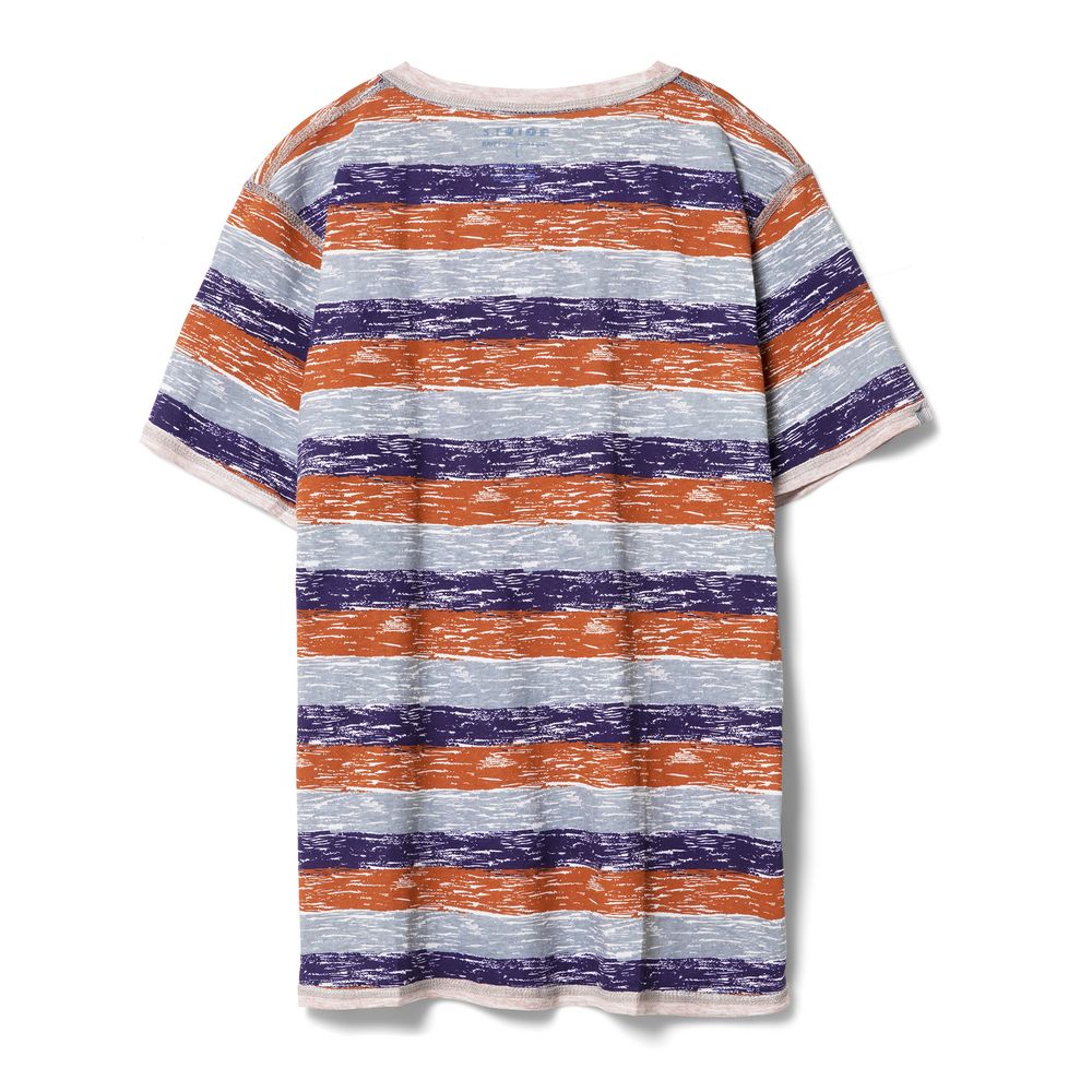 Футболка мужская Rayet двусторонняя, оранжевая с фиолетовым — изображение 6
