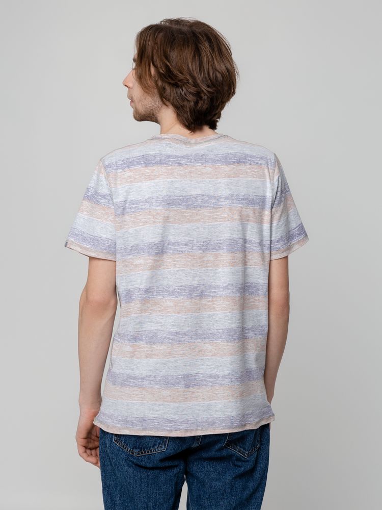 Футболка мужская Rayet двусторонняя, оранжевая с фиолетовым — изображение 13