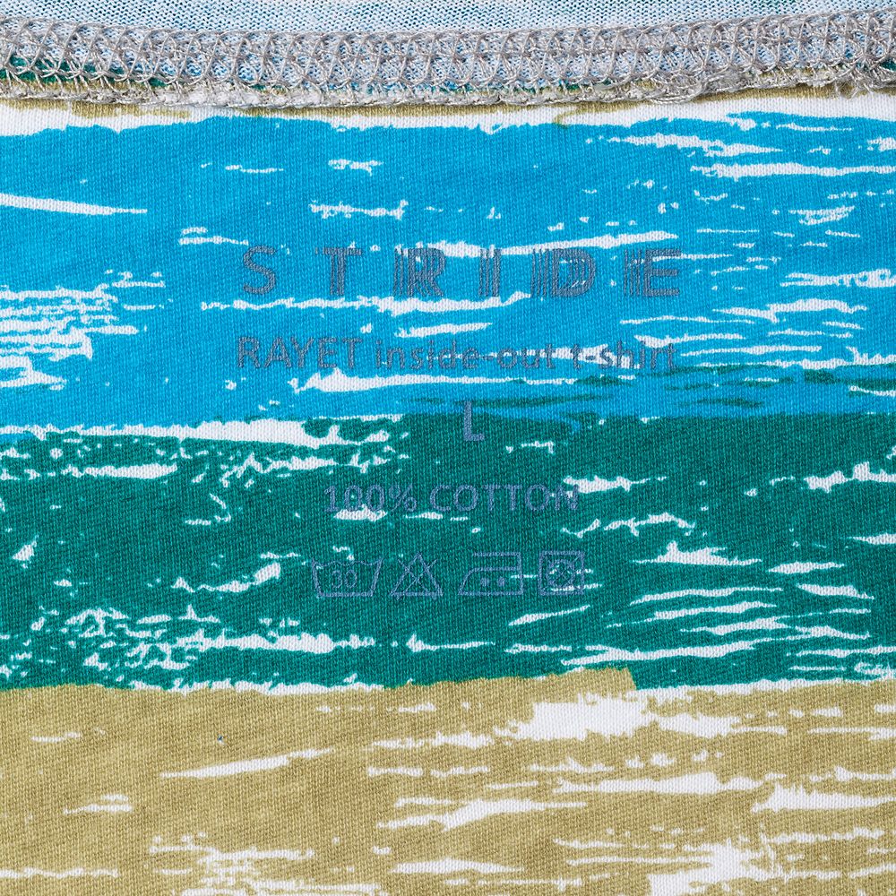 Футболка мужская Rayet двусторонняя, голубая с зеленым — изображение 7