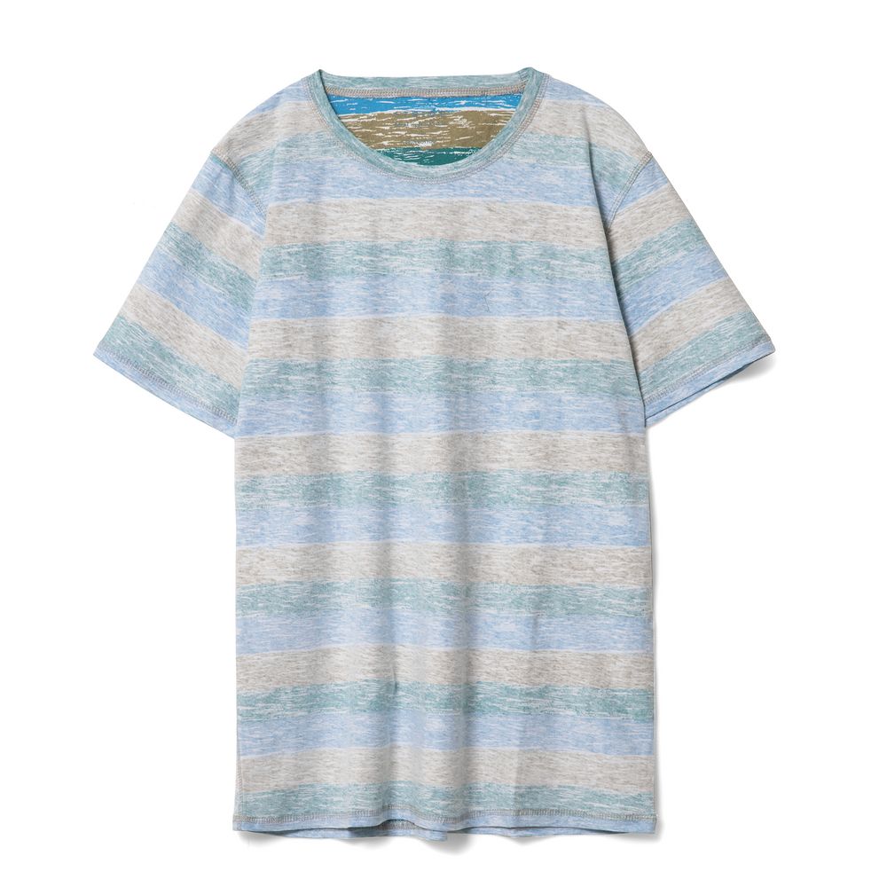 Футболка мужская Rayet двусторонняя, голубая с зеленым — изображение 3