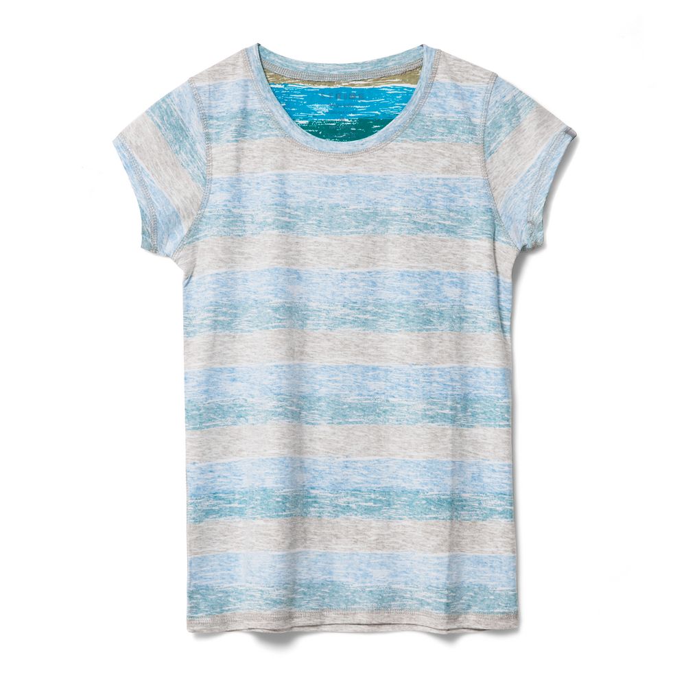 Футболка женская Rayet Lady двусторонняя, голубая с зеленым — изображение 3