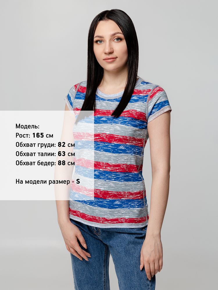 Футболка женская Rayet Lady двусторонняя, красная с синим — изображение 10