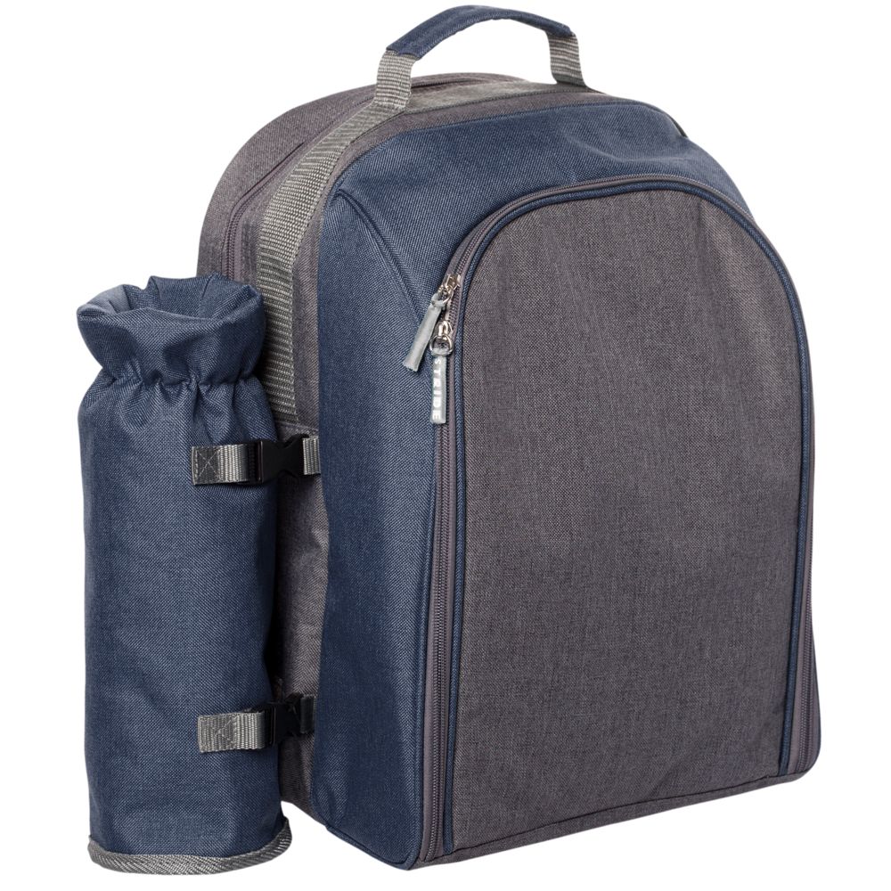 Набор для пикника Fridag на 2 персоны, темно-синий с серым — изображение 3