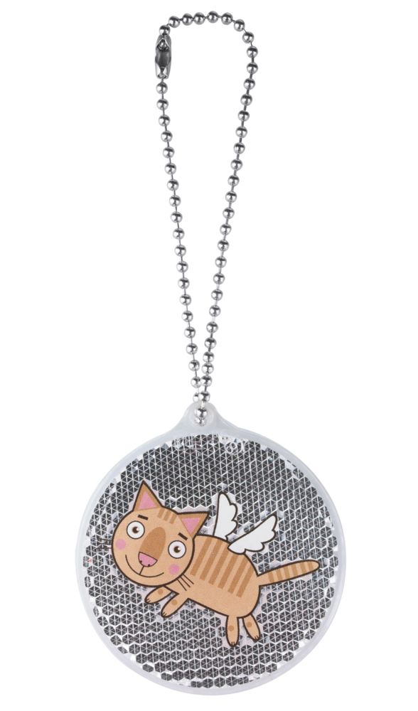 Пешеходный светоотражатель «Круг», белый — изображение 4