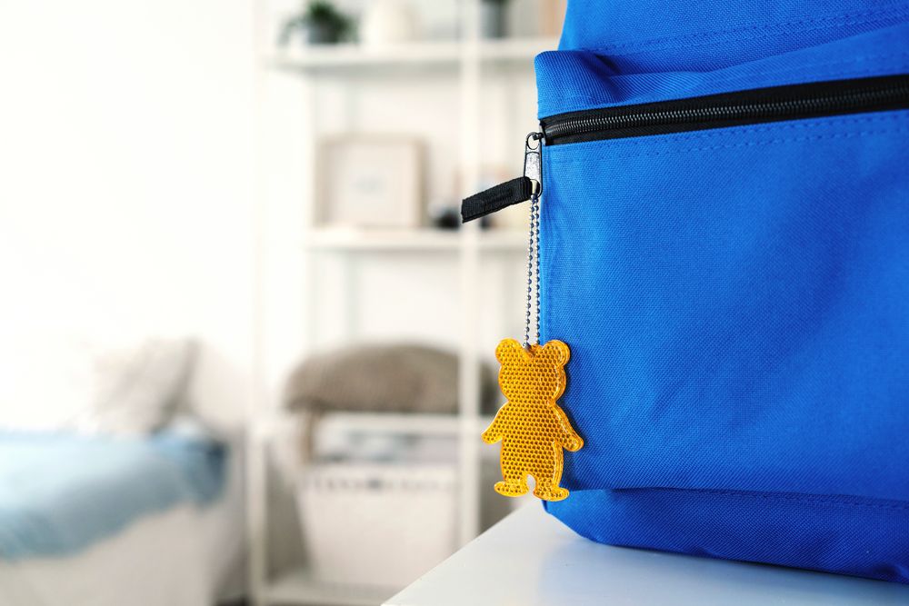 Пешеходный светоотражатель «Мишка», белый — изображение 3