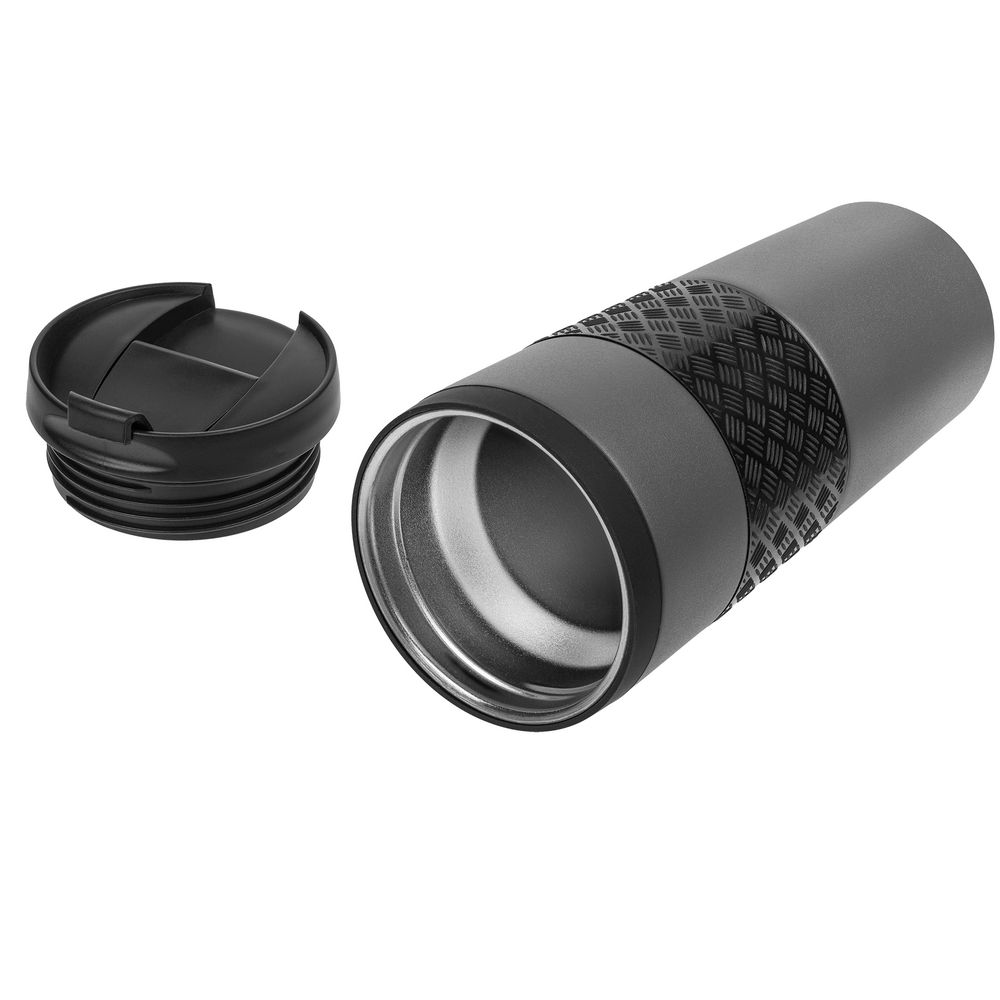 Термостакан Hard Work, вакуумный, темно-серый (графит) — изображение 6