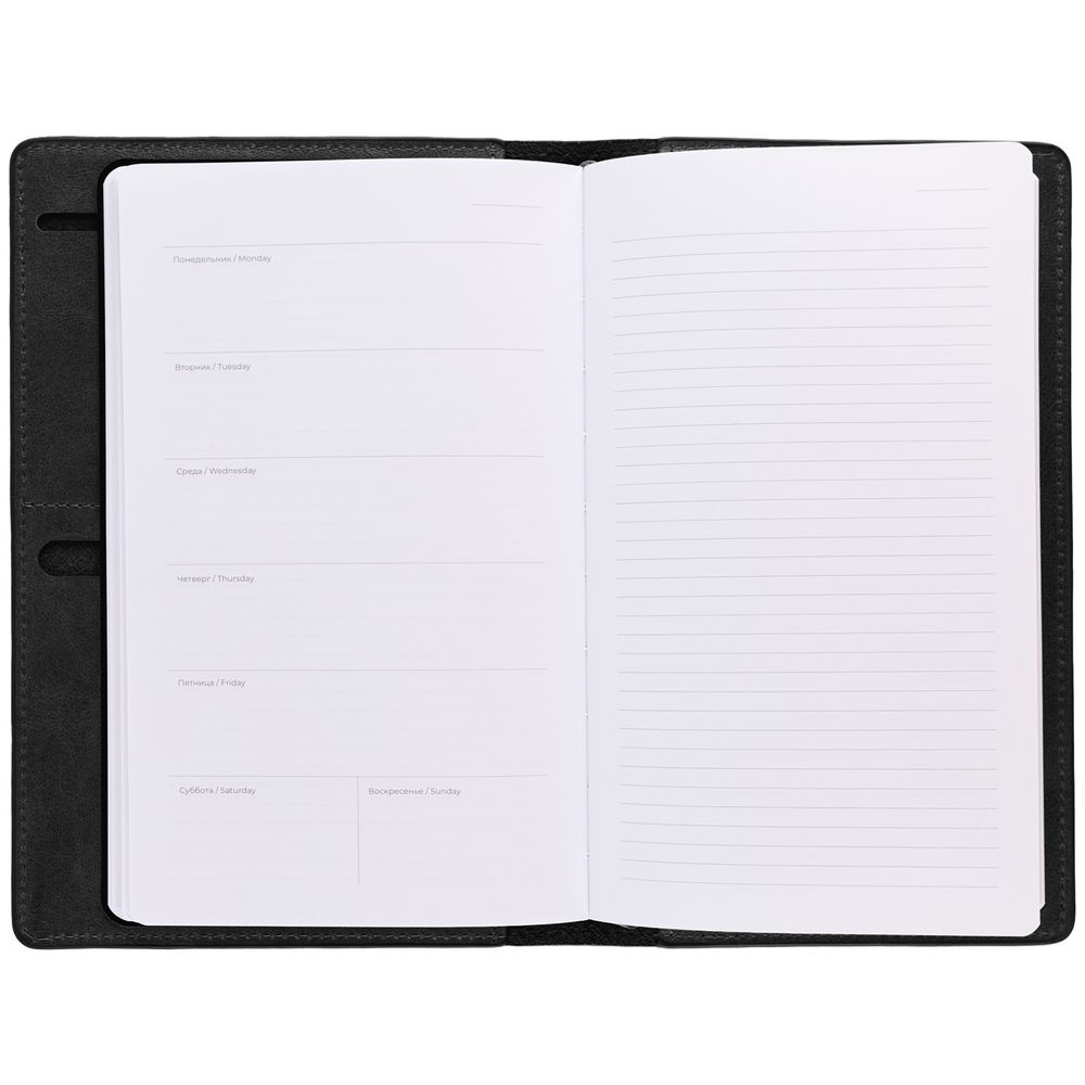 Еженедельник-портфолио Remini, недатированный, черный — изображение 6